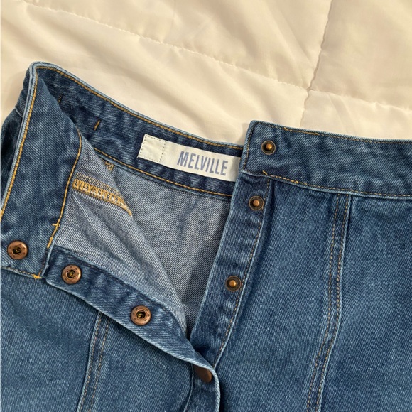 Brandy Melville Denim Button-Up Skirt - Picture 3 of 3